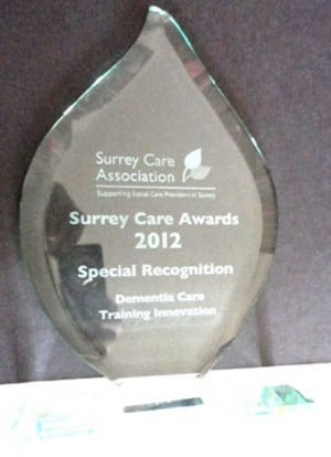 This lovely plaque is now on proud display in La Verna