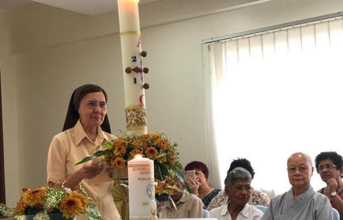 Sister Cyrilla renewing her religious vows