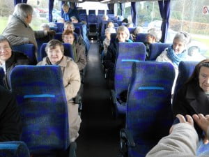 FMDM Sisters travelling by coach to Worth Abbey